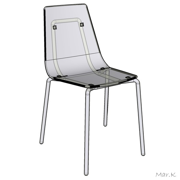 3d plastic chair wind - chair Wind by Mar.K