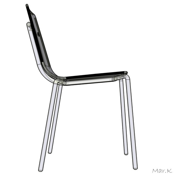 3d plastic chair wind - chair Wind by Mar.K