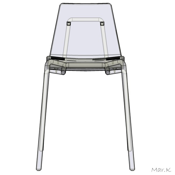3d plastic chair wind - chair Wind by Mar.K