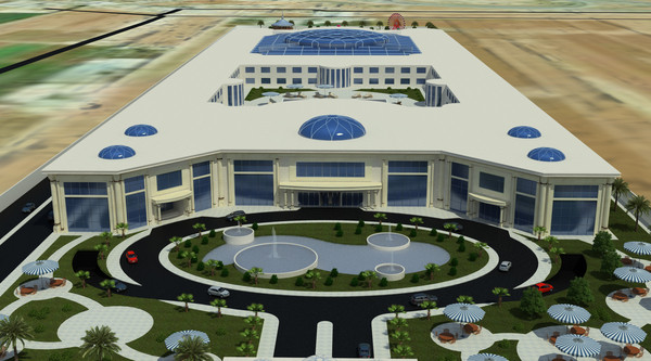hotel amusement park 3d max - Hotel & Amusement Park Complex by Ralf128