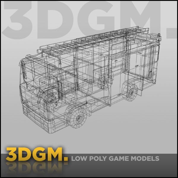 firetruck real time obj - Firetruck 3DGM by 3D Game Models
