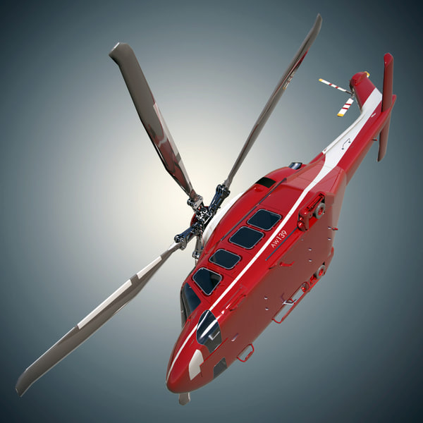 3dsmax agustawestland aw139 helicopter - Agusta Westland AW139D by dimosbarbos