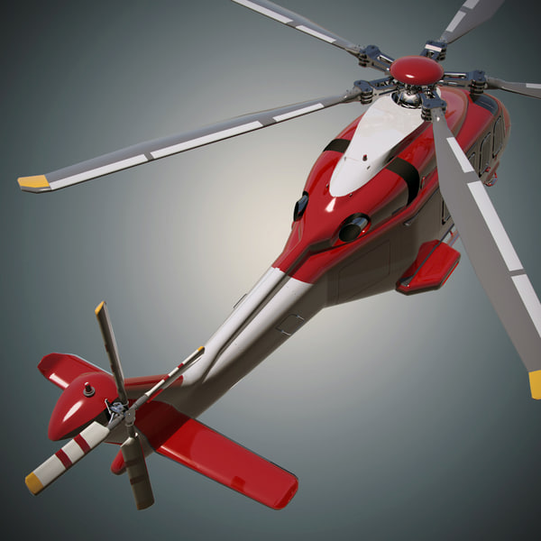 3dsmax agustawestland aw139 helicopter - Agusta Westland AW139D by dimosbarbos