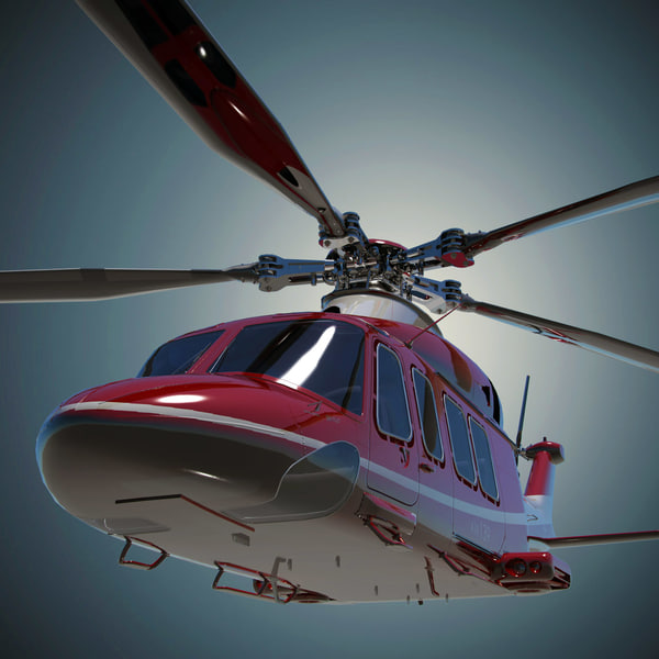 3dsmax agustawestland aw139 helicopter - Agusta Westland AW139D by dimosbarbos