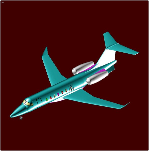3ds max learjet 85 business jet - Learjet 85 Aircraft  Assembly Model by RodgerSaintJohn
