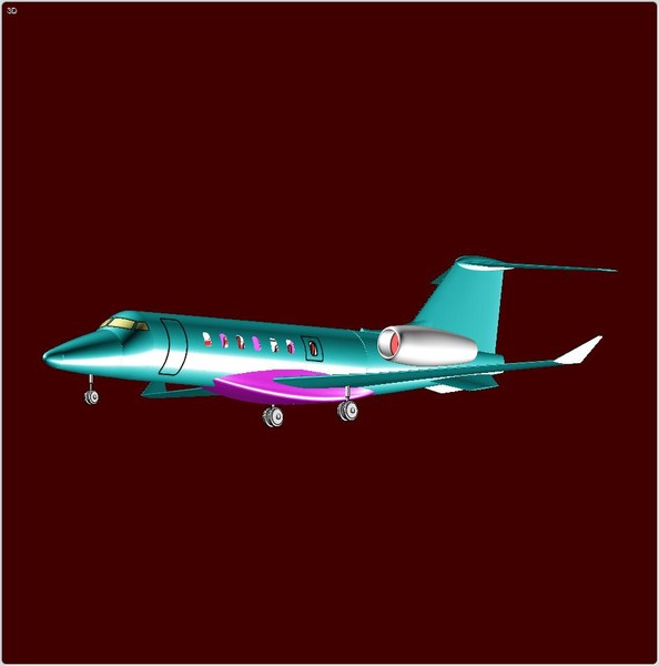 3ds max learjet 85 business jet - Learjet 85 Aircraft  Assembly Model by RodgerSaintJohn
