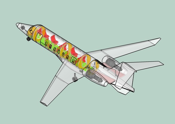 3ds max learjet 85 business jet - Learjet 85 Aircraft  Assembly Model by RodgerSaintJohn