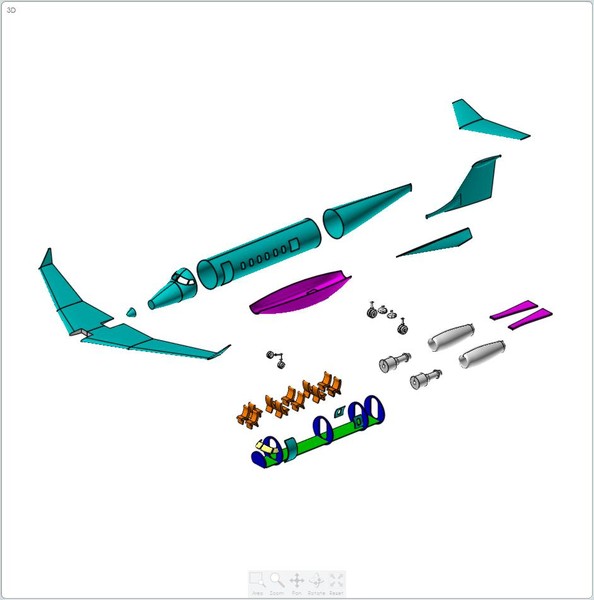 3ds max learjet 85 business jet - Learjet 85 Aircraft  Assembly Model by RodgerSaintJohn