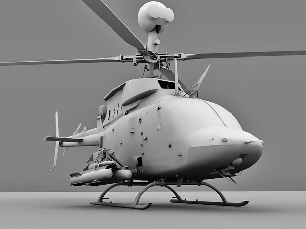 3d model kiowa warrior oh-58d - OH-58D Kiowa Warrior 3d model by Eric.Levi