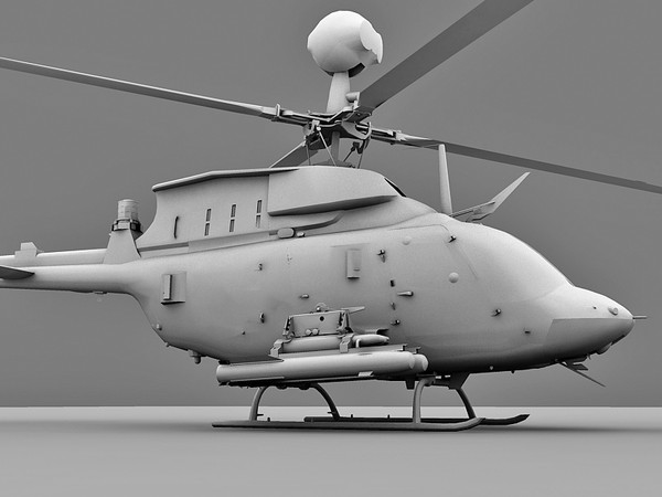 3d model kiowa warrior oh-58d - OH-58D Kiowa Warrior 3d model by Eric.Levi