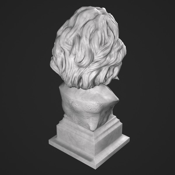 3d decorative bust beethoven model - Beethoven Bust by clay master