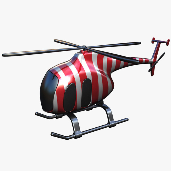3d model toy helicopter v2 - Toy Helicopter V2 by gin3d