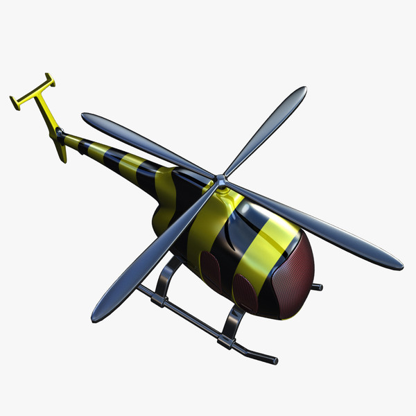 toy helicopter v3 3d max - Toy Helicopter V3 by gin3d