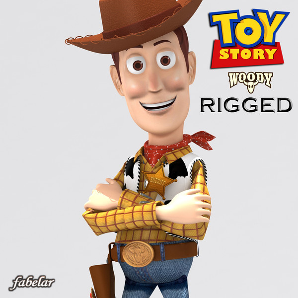 woody rigged 3d max - WOODY RIGGED by fabelar