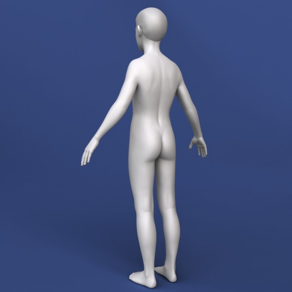 realistic boy modeled 3d model - Realistic Boy 3d Model... by Bitmapworld