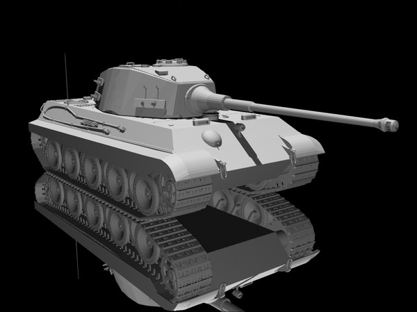 lightwave king tiger tank pzkpfw - PzKpfw VIB TigerII by jhthomas512