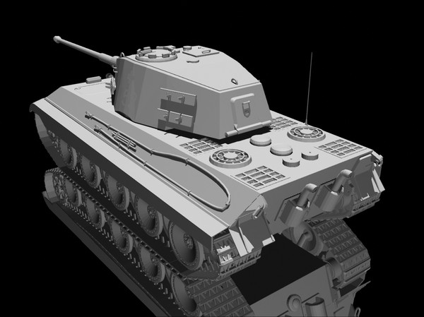 lightwave king tiger tank pzkpfw - PzKpfw VIB TigerII by jhthomas512