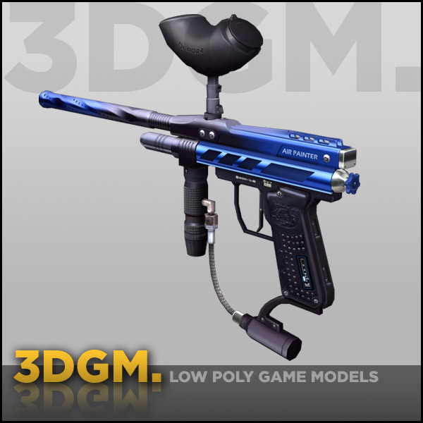 paintball gun 3d obj - Paintball gun 3DGM by 3D Game Models
