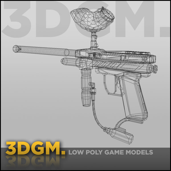 paintball gun 3d obj - Paintball gun 3DGM by 3D Game Models