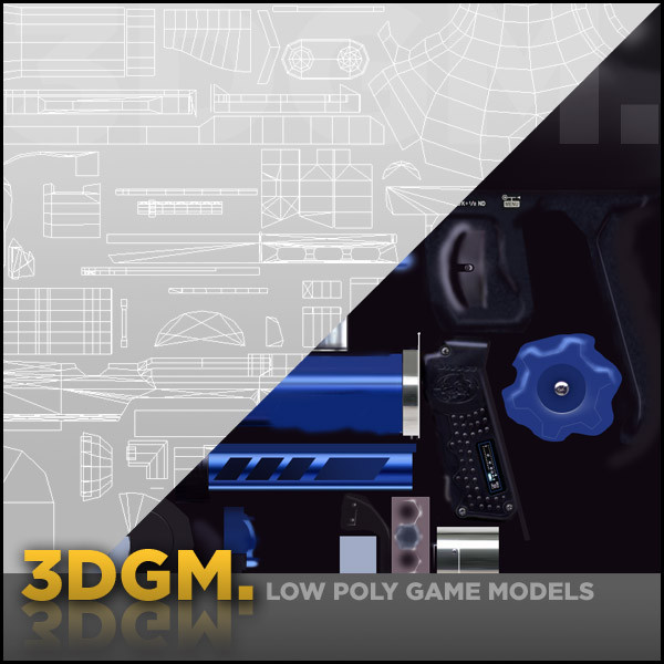 paintball gun 3d obj - Paintball gun 3DGM by 3D Game Models