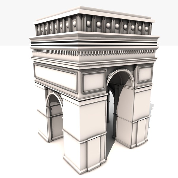 3ds arch triomphe - Arch De Triomphe... by KeremGogus