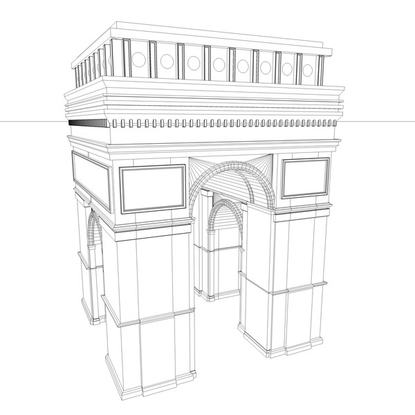 3ds arch triomphe - Arch De Triomphe... by KeremGogus
