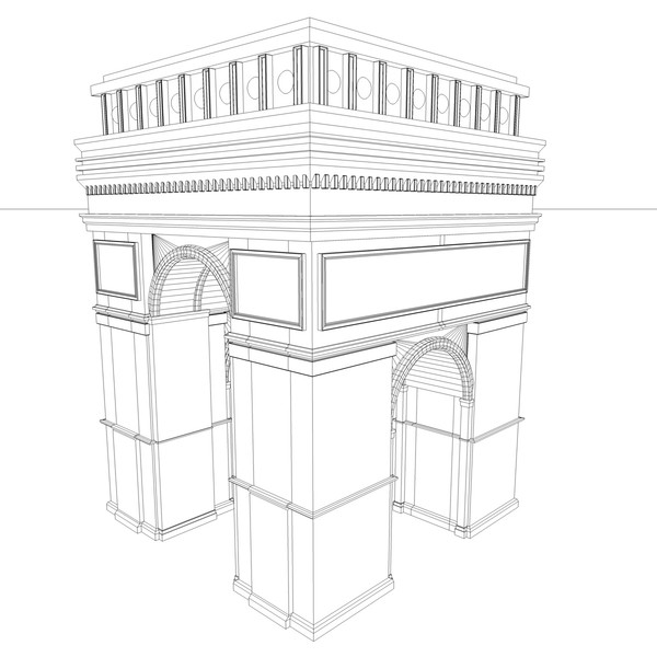 3ds arch triomphe - Arch De Triomphe... by KeremGogus