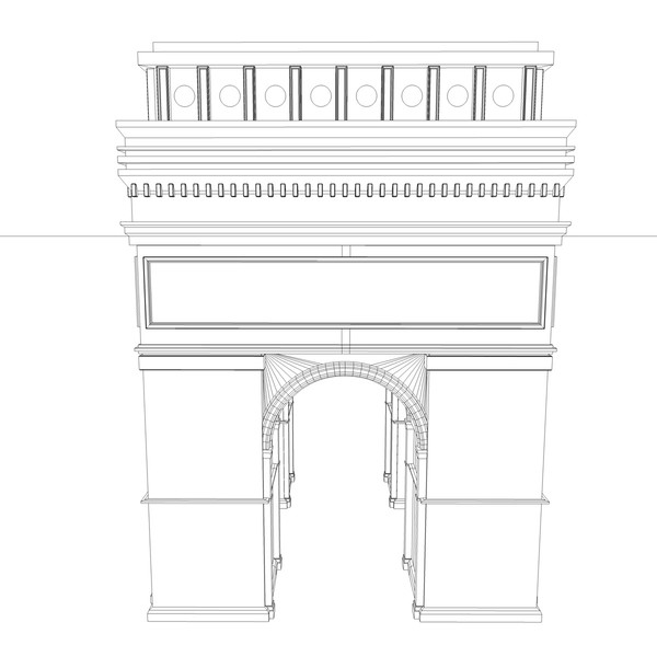 3ds arch triomphe - Arch De Triomphe... by KeremGogus