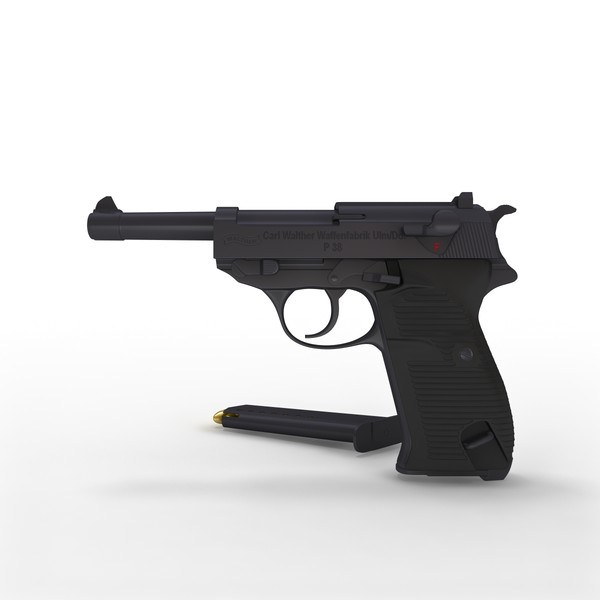 walther p 38 3d model - Walther P 38 by 3d_molier