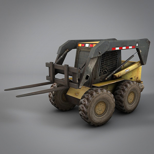 3d max mini forklift lift - Mini Forklift by NesAn Studio