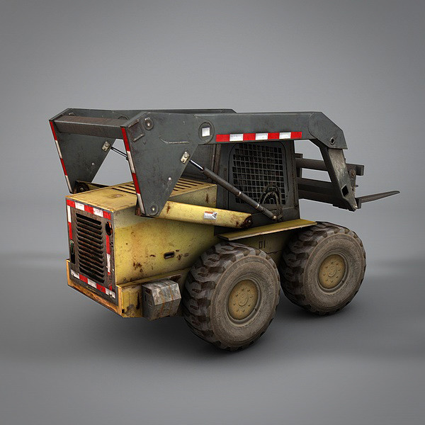 3d max mini forklift lift - Mini Forklift by NesAn Studio