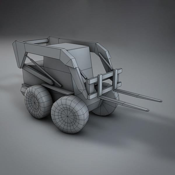 3d max mini forklift lift - Mini Forklift by NesAn Studio