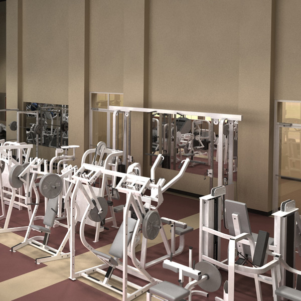 3d fitness center - Fitness Center by monkeyodoom