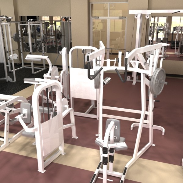 3d fitness center - Fitness Center by monkeyodoom