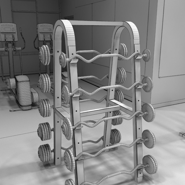 3d fitness center - Fitness Center by monkeyodoom