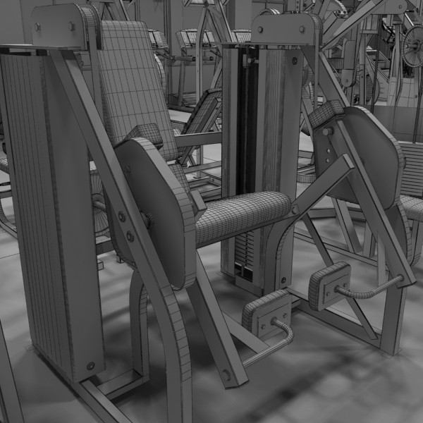 3d fitness center - Fitness Center by monkeyodoom