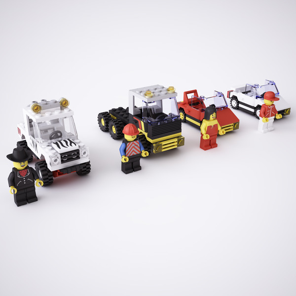 3d lego street vehicles - LEGO street vehicles by mali222