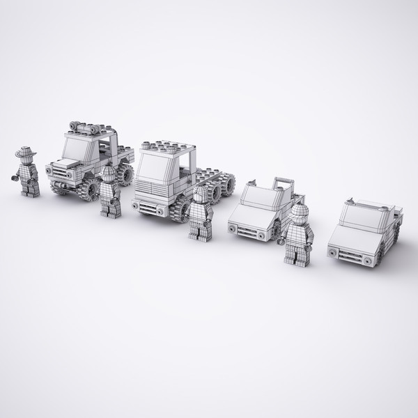 3d lego street vehicles - LEGO street vehicles by mali222