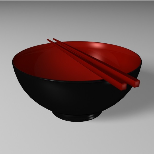 3d miso bowl model - Miso Bowl by mostlysquare