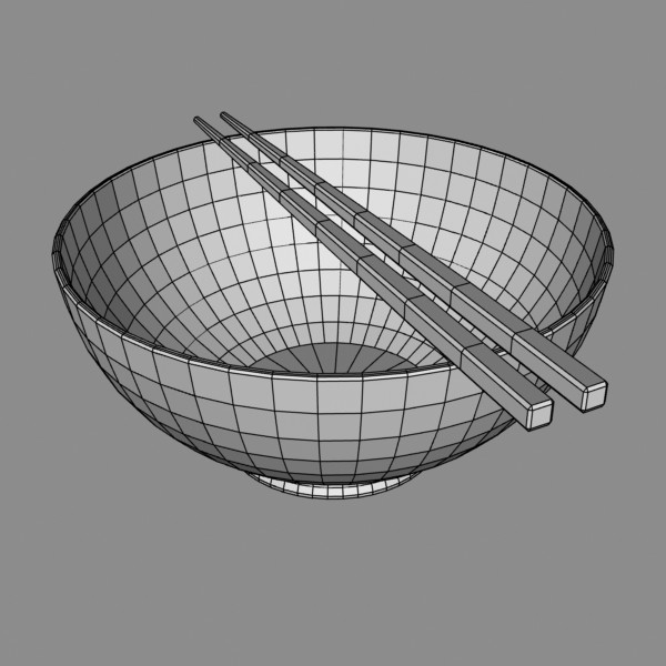 3d miso bowl model - Miso Bowl by mostlysquare