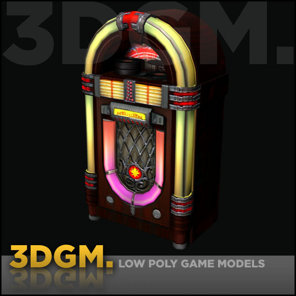 jukebox wurlitzer obj - Jukebox Wurlitzer 3DGM by 3D Game Models