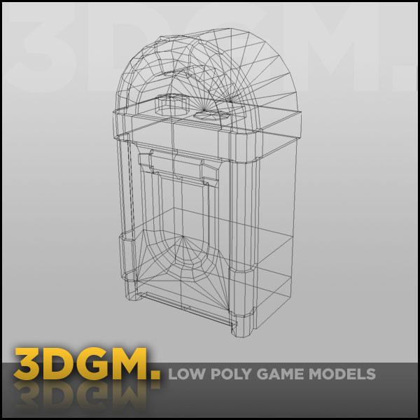 jukebox wurlitzer obj - Jukebox Wurlitzer 3DGM by 3D Game Models