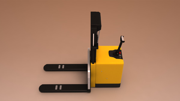 hand pallete truck obj - Hand pallet truck 02 by emkei