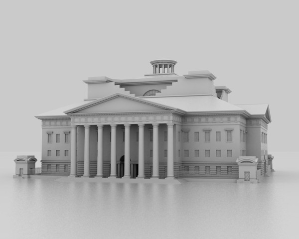 france style 3d model - Classical Style Building by Vanderdal