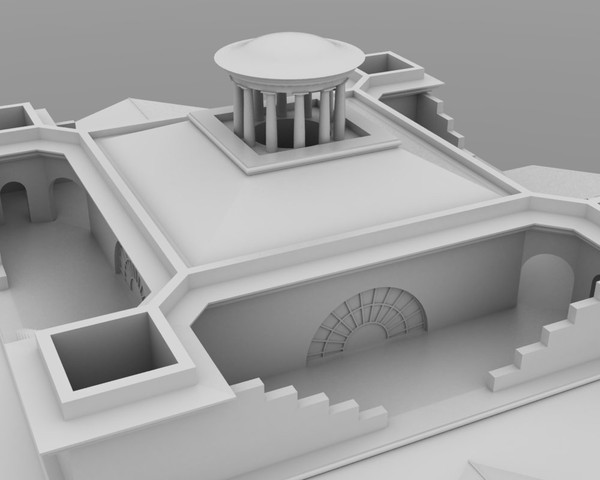 france style 3d model - Classical Style Building by Vanderdal