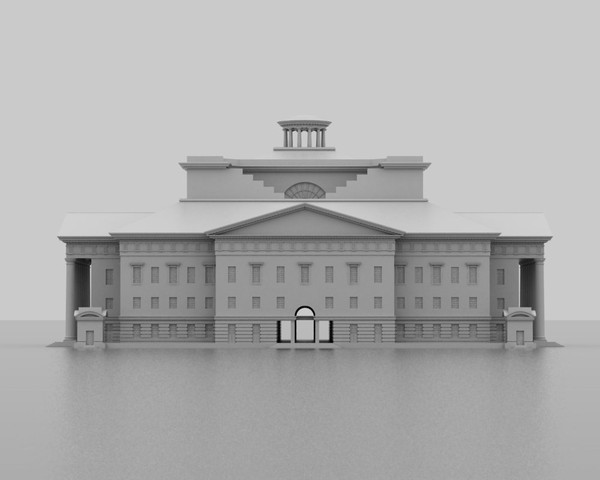 france style 3d model - Classical Style Building by Vanderdal