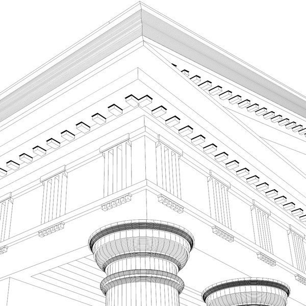 france style 3d model - Classical Style Building by Vanderdal