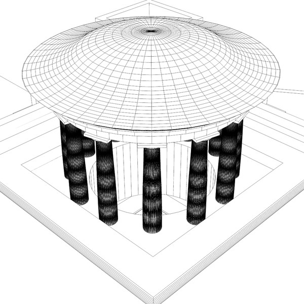 france style 3d model - Classical Style Building by Vanderdal
