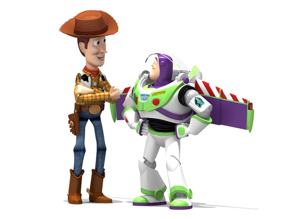 buzz lightyear woody rigged characters 3d model - Buzz & Woody rigged by fabelar