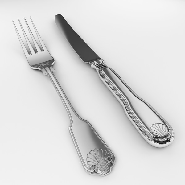 fork knife max - Cutlery by 3dShed